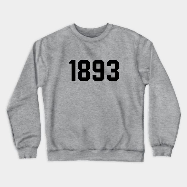 1893 Sparta Black Crewneck Sweatshirt by VRedBaller